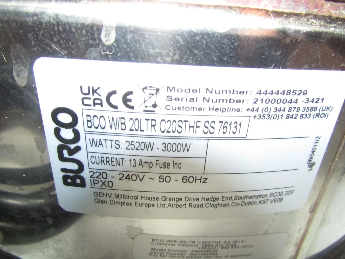 Burco Water boiler - Image 3