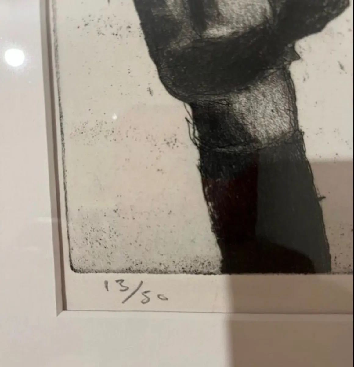 Framed limited edition signed etching - Image 3
