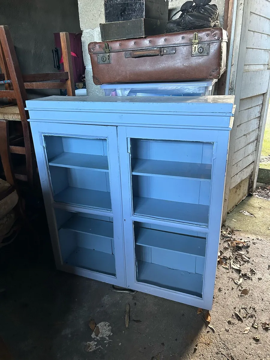 Book shelf with glass doors