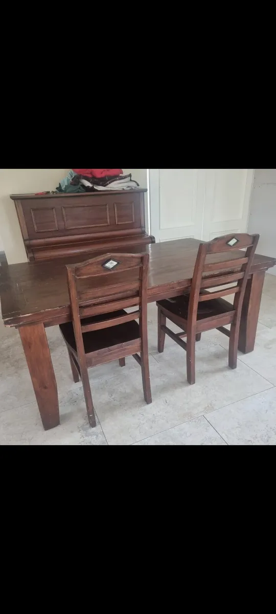 Dinning table and chairs - Image 1