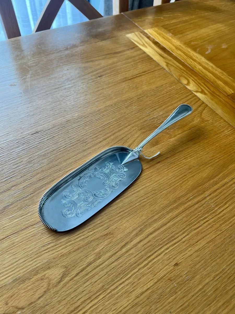 Antique Silver Plate Crumbler - Image 1