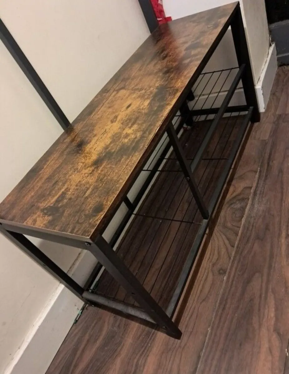 Walnut Coat and shoe stand - Image 3