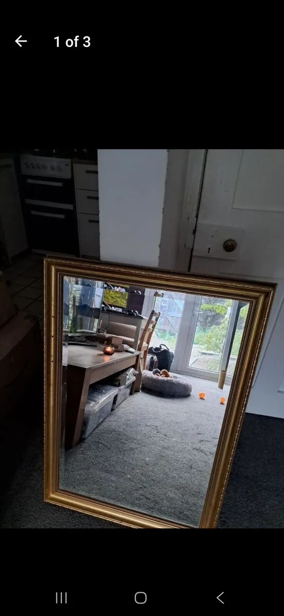 Gold Antique style mirror - Image 1