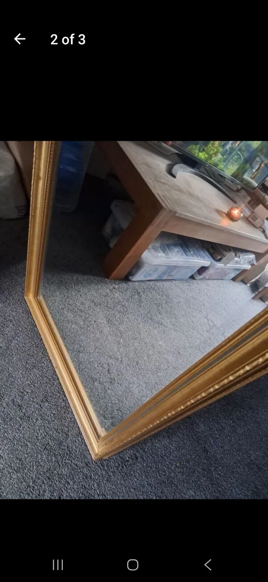 Gold Antique style mirror - Image 2