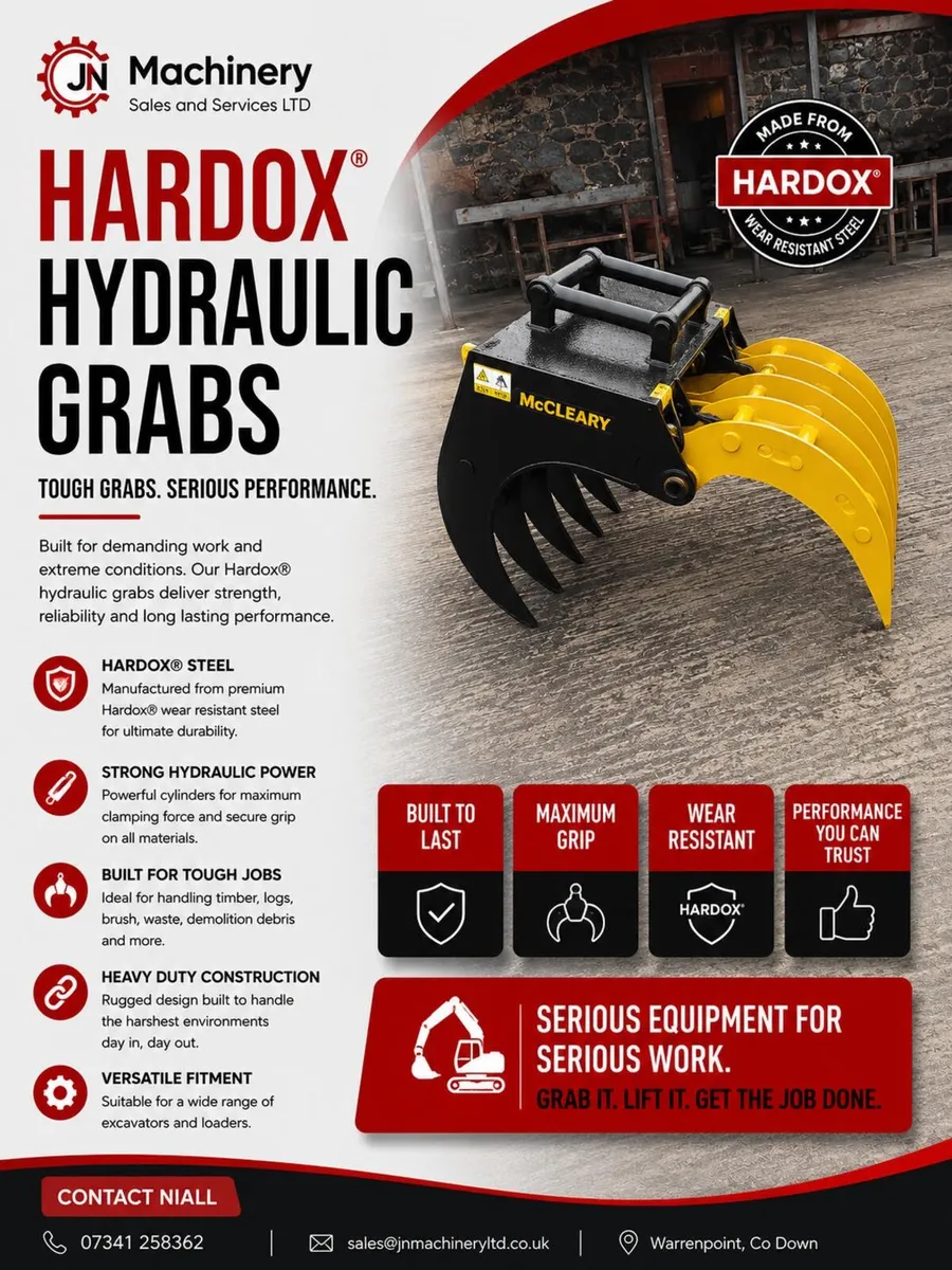 HARDOX HYDRAULIC GRABS 🔥 - Image 1