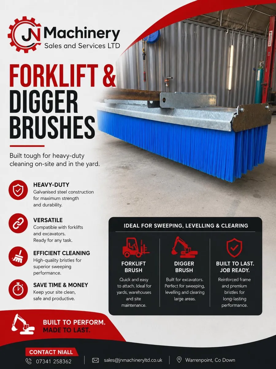 🔥 FORKLIFT & DIGGER BRUSHES 🔥 - Image 1
