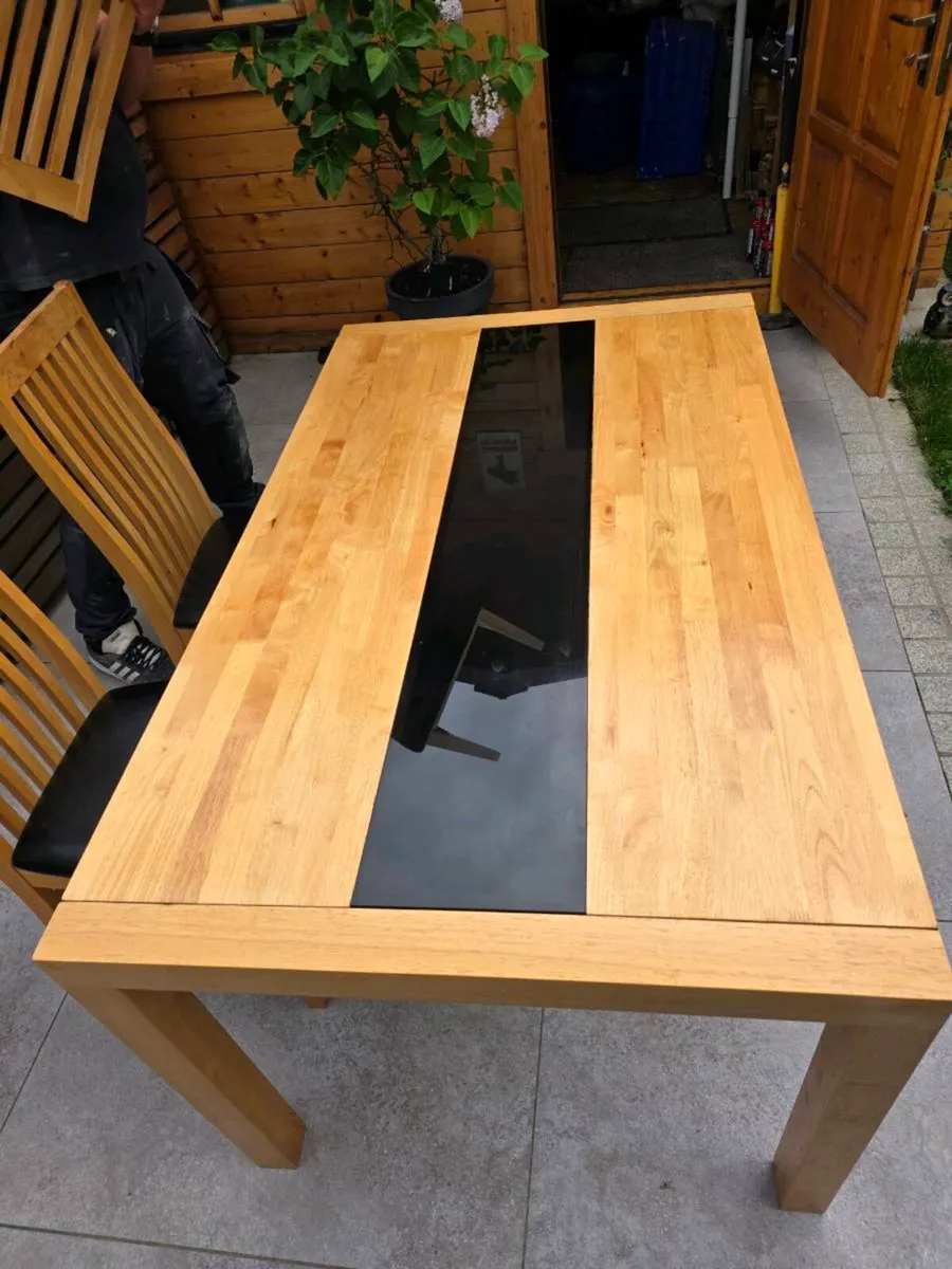Solid Oak Kitchen Table - Image 2