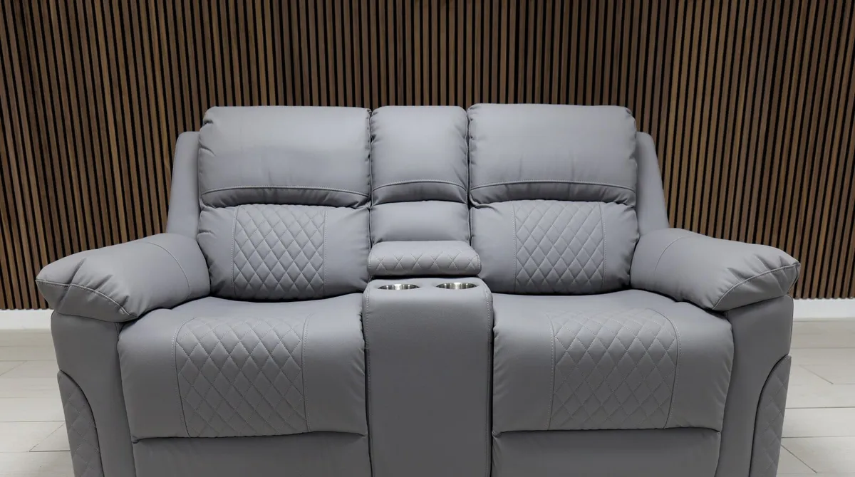 Roman 3+2 Leather Recliner Sofa Set - Image 3