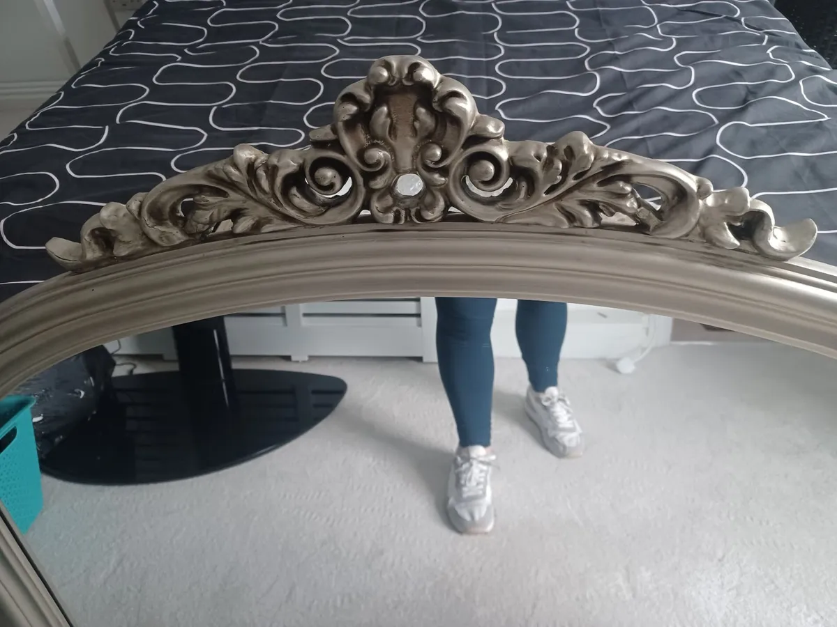 Silver Ornate Mirror - Image 2