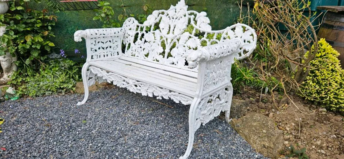 Cast iron bench