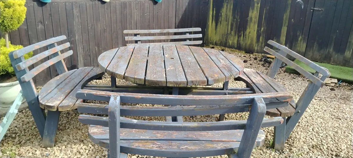 Garden bench and chair set - Image 4