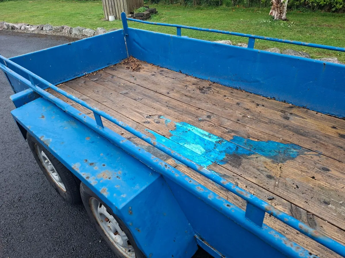 10ft x 4.5ft double axle builders trailer - Image 4
