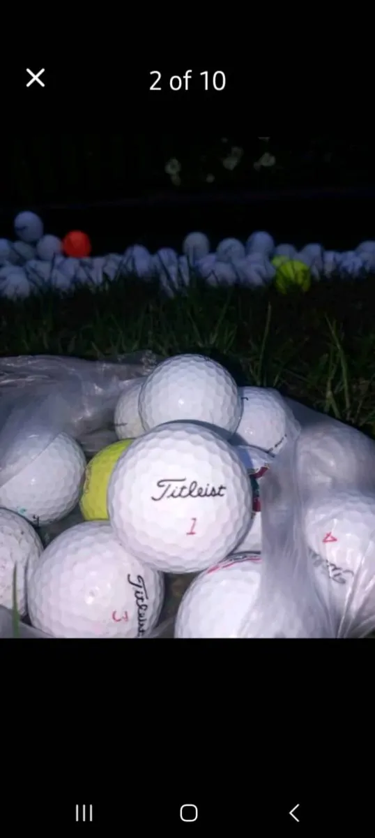 Gold ball Bundles ,bags of 12 popular brands - Image 1