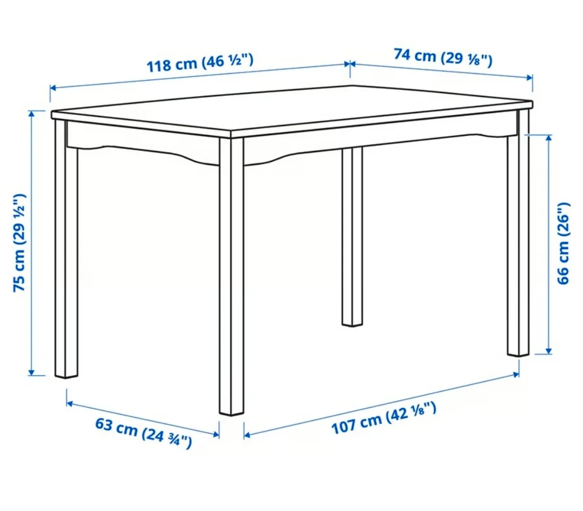 Table and 4 chairs - Image 3