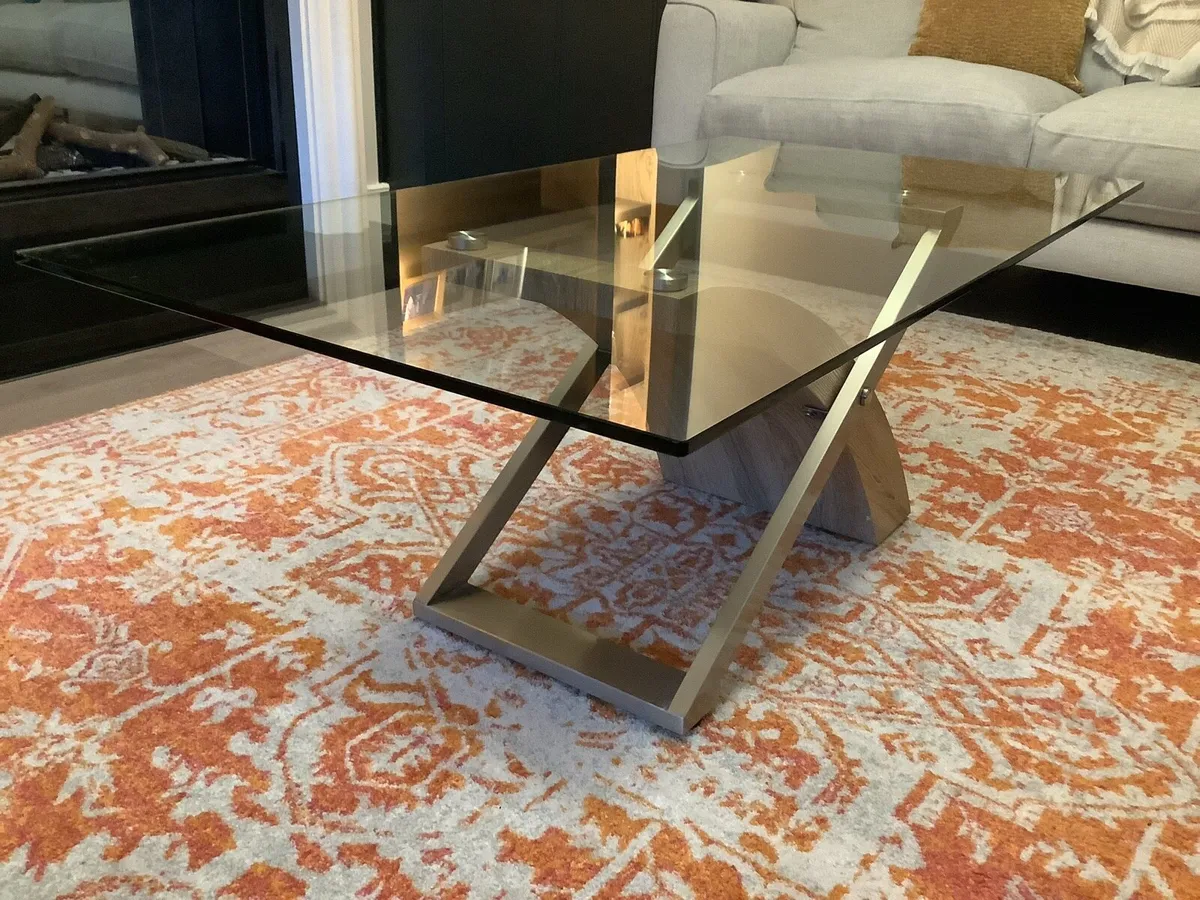 Glass coffee table - Image 1