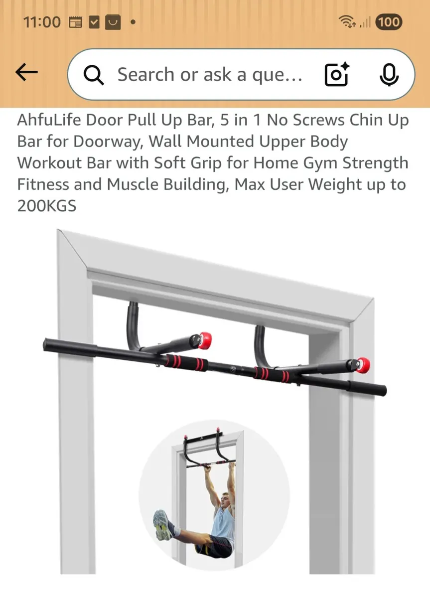 Pull up bar - Image 1