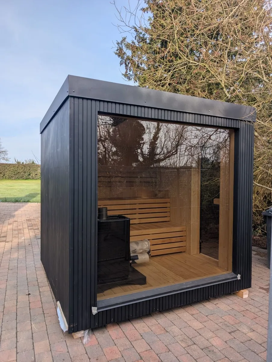 Woodfired Thermowood Sauna 2.45m x 2.45m - Image 1