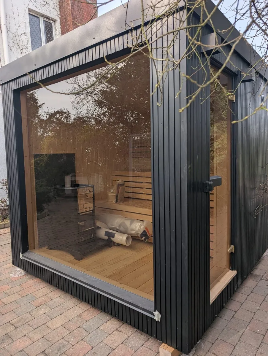 Woodfired Thermowood Sauna 2.45m x 2.45m - Image 2