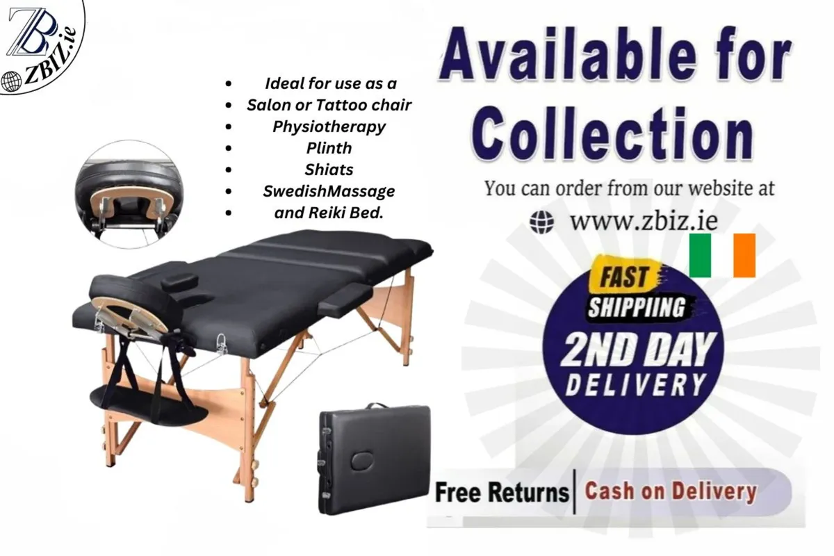 Massage Bed Table - Foldable Beauty Couch - Image 1
