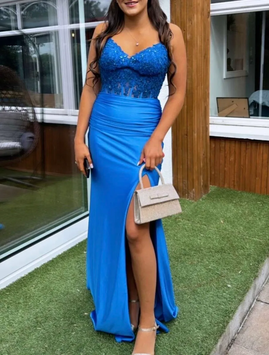 Royal blue debs dress - Image 1
