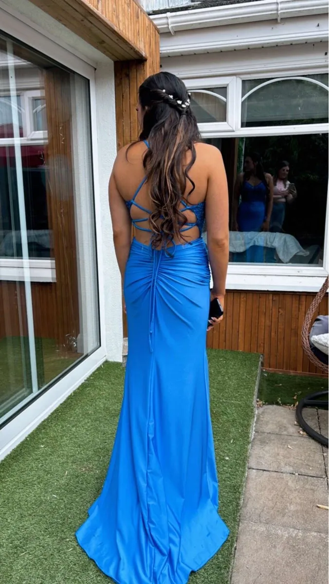 Royal blue debs dress - Image 2