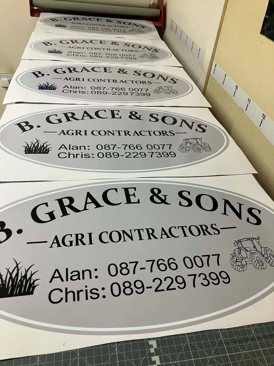 Sign writing & machinery decals made… - Image 1