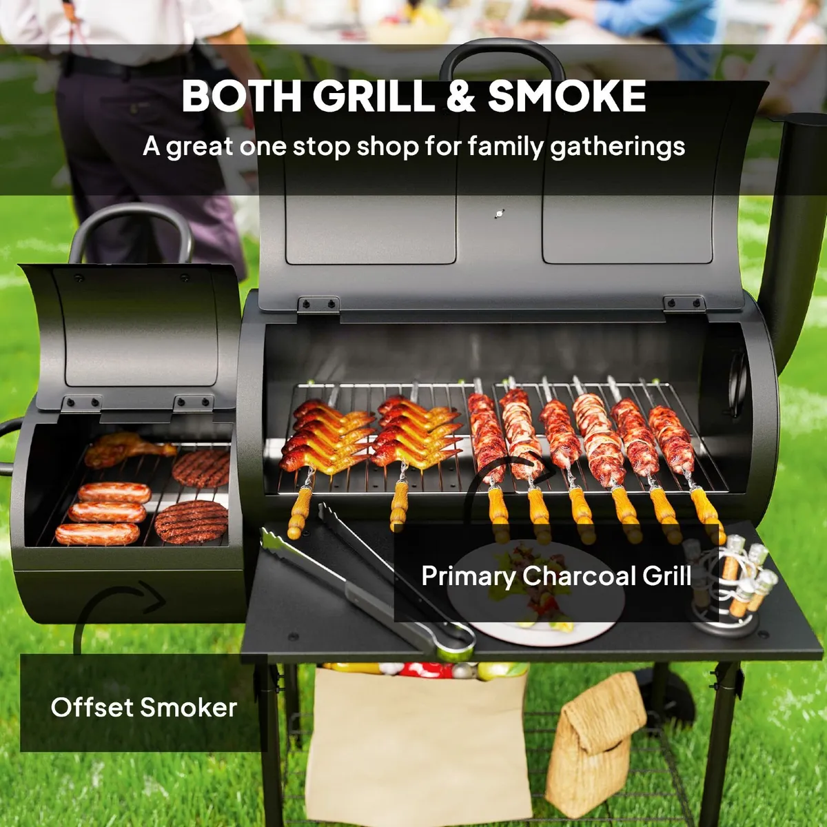 Barbecue Grill Portable Outdoor Charcoal BBQ Grill - Image 4