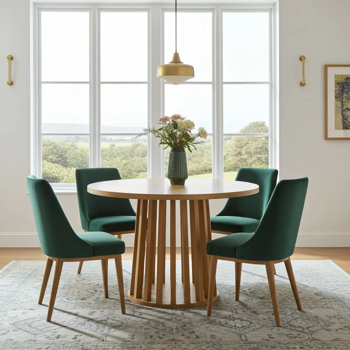 Tovo Extendable Round Dining Table up to 180 - Image 4