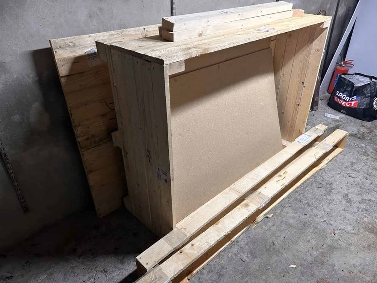 Large Wooden Cargo Box - Image 1