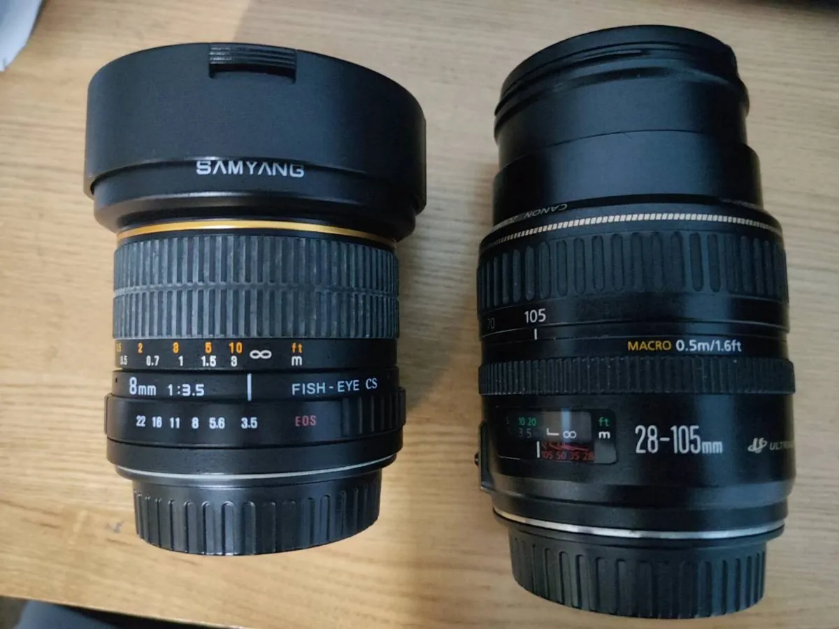 CANON LENSES (2) + ACCESSORIES - Image 1