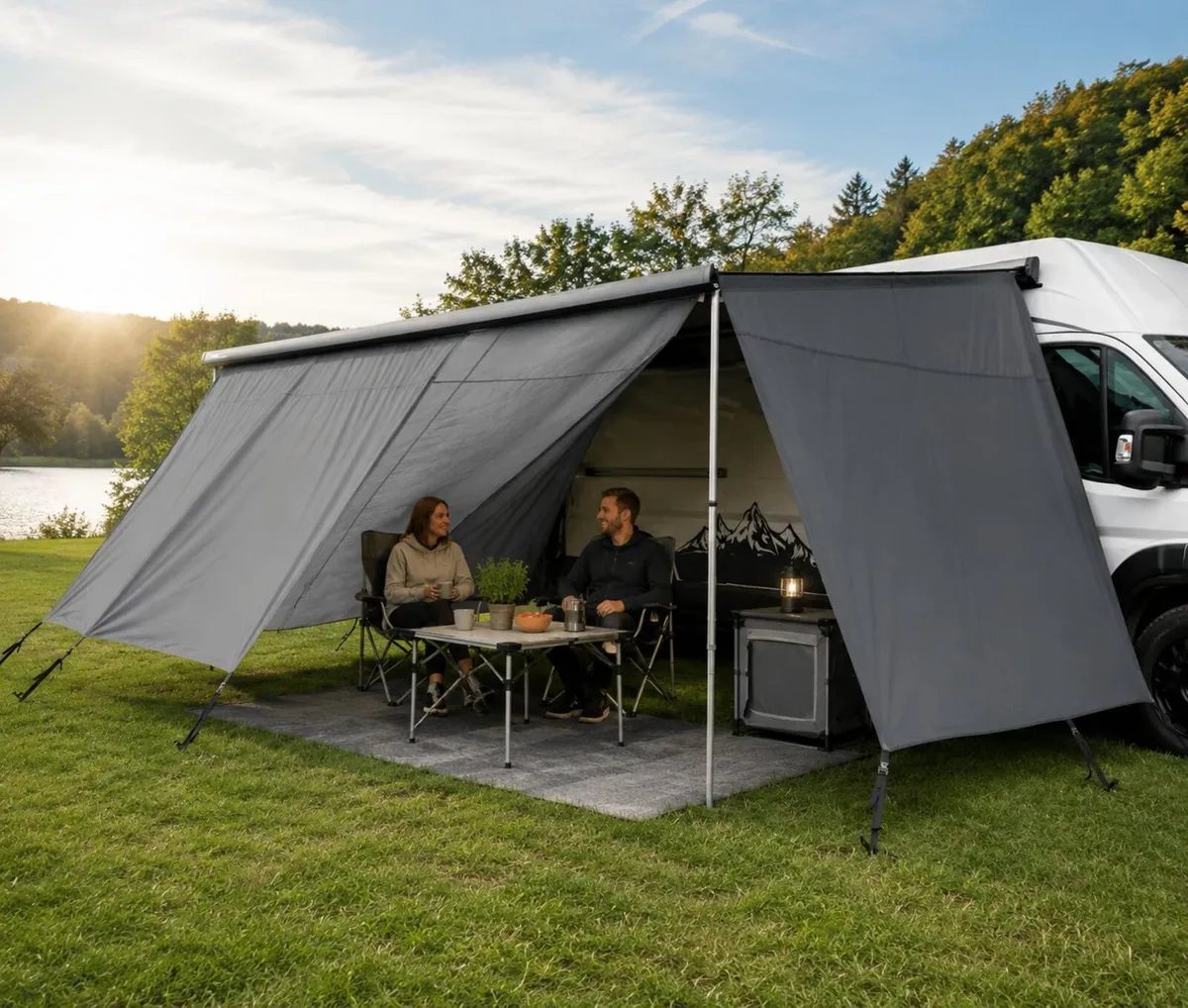 Campervan Awning Privacy Wall Set 430 x 200 cm - Image 3