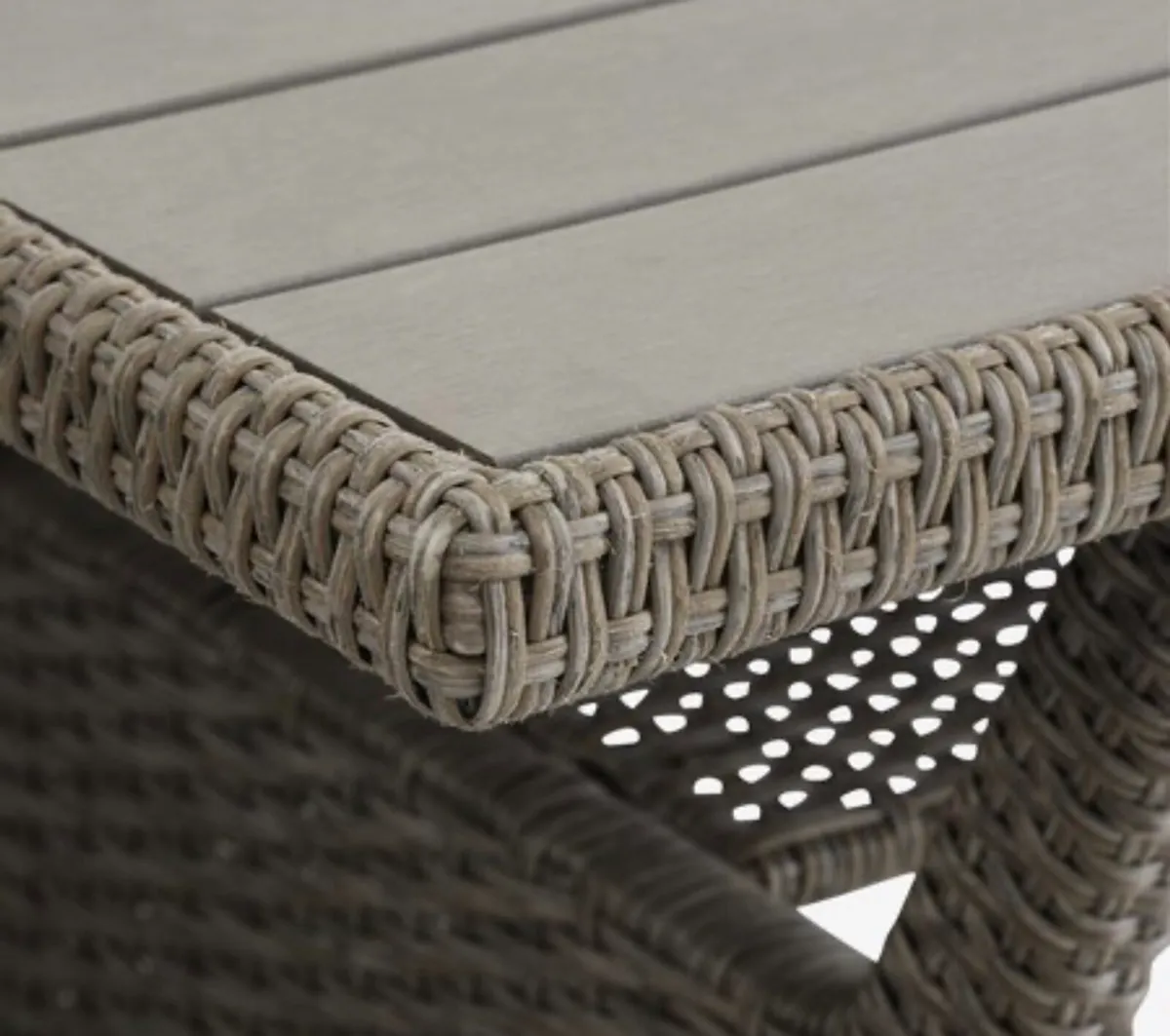 Outdoor lounge set with sofa & hanging chair - Image 4