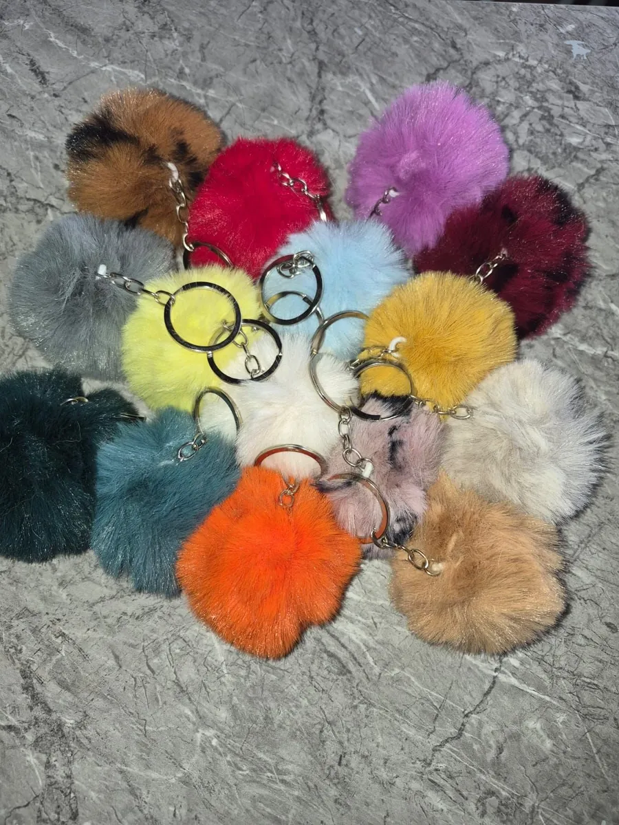 Fluffy keyrings