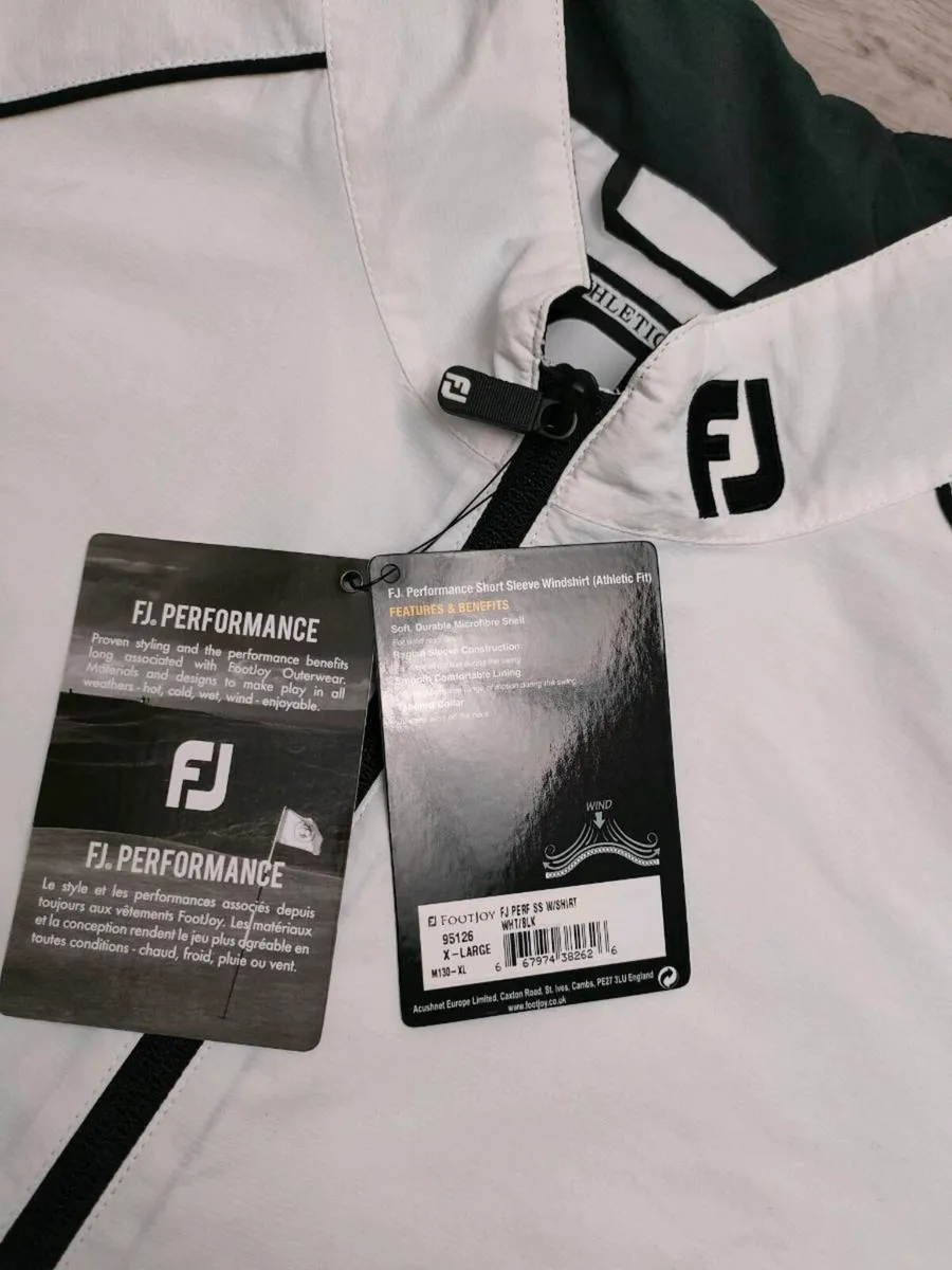 FootJoy FJ Half Zip Windbreaker Golf Jacket Top XL - Image 4