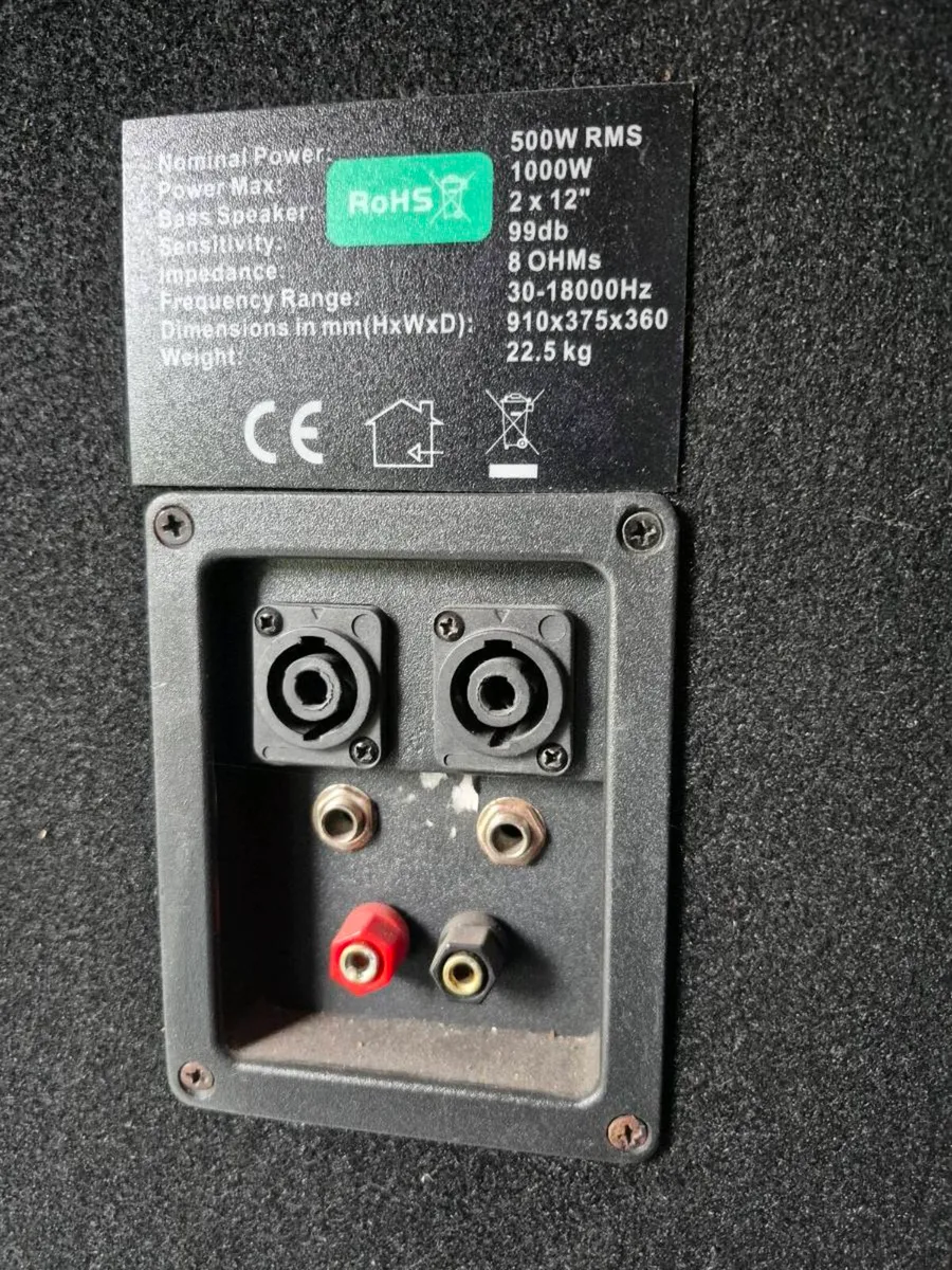Double  12 inch  malone  speakers - Image 2