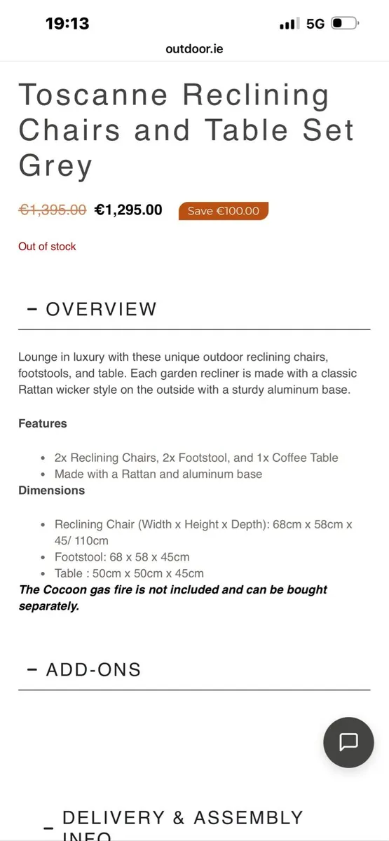 Brand New Rattan Cube Reclining Chairs And Table - Image 3