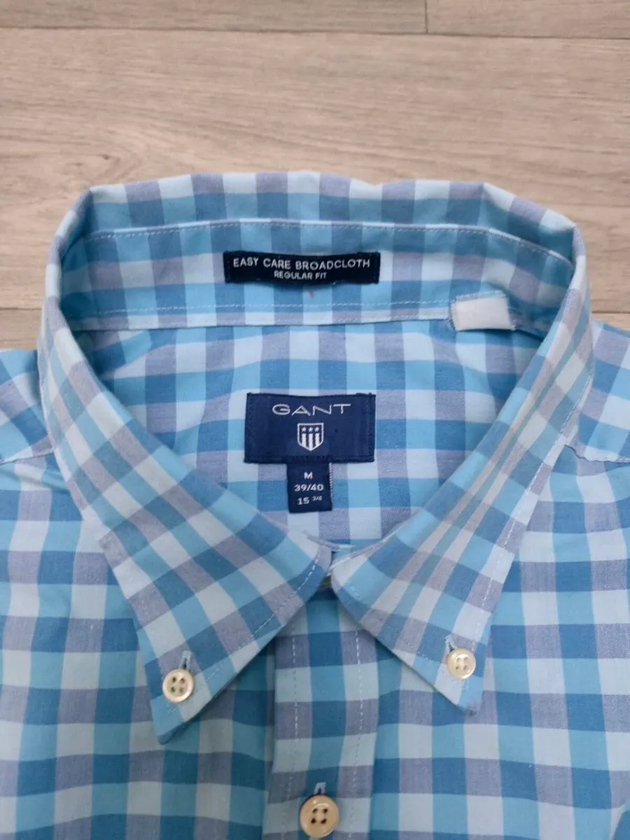 Gant Shirt Sleeves Check Shirt Mens Medium - Image 4