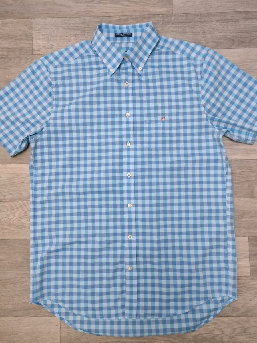 Gant Shirt Sleeves Check Shirt Mens Medium - Image 2