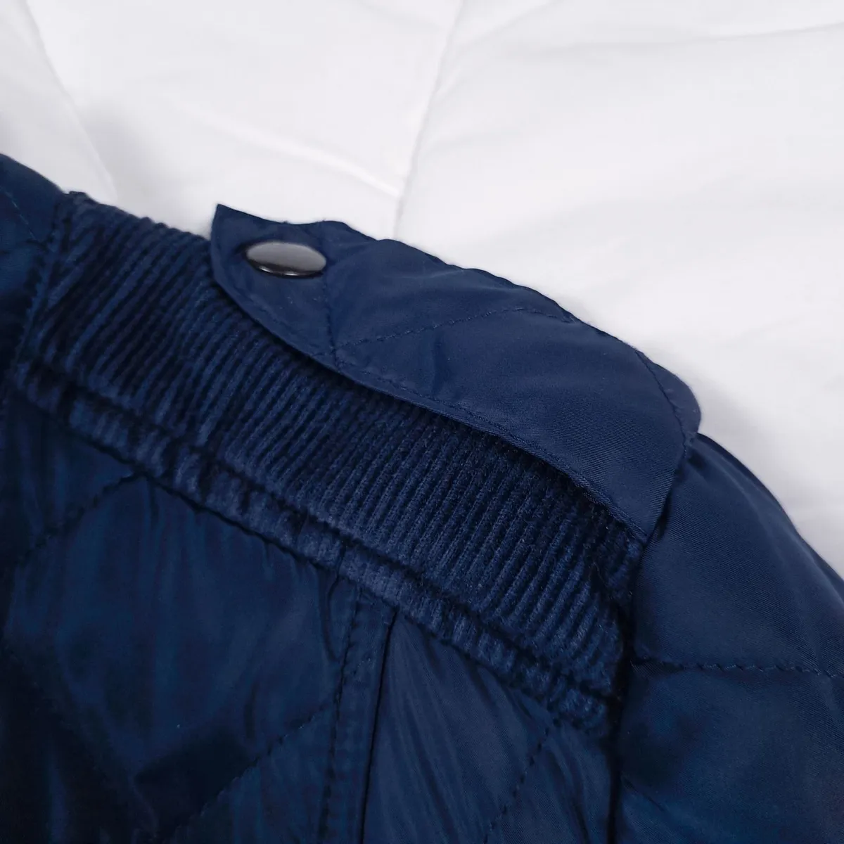 French Connection Navy Blue Quilted Jacket 8UK - Image 3
