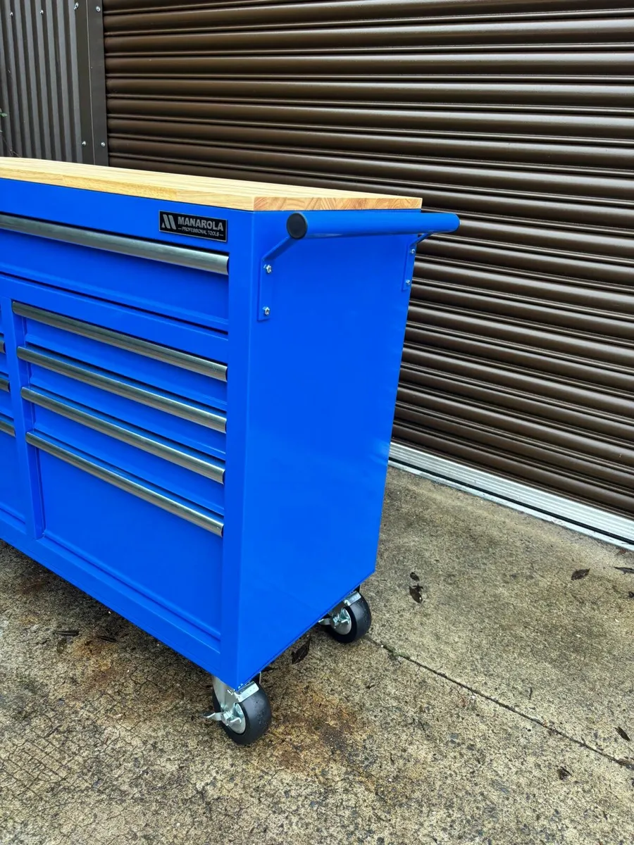 Manarola 46” 9 Drawer Toolchest Cabinet on Wheels - Image 3