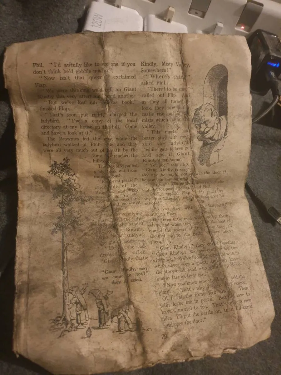 RARE YEAR 1899 BROWNIE COMIC STRIP 127 YEARS OLD - Image 1