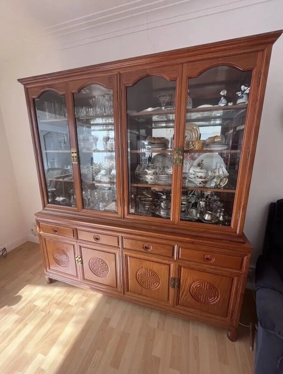 Solid Rosewood Display & Storage Cabinet - Image 1