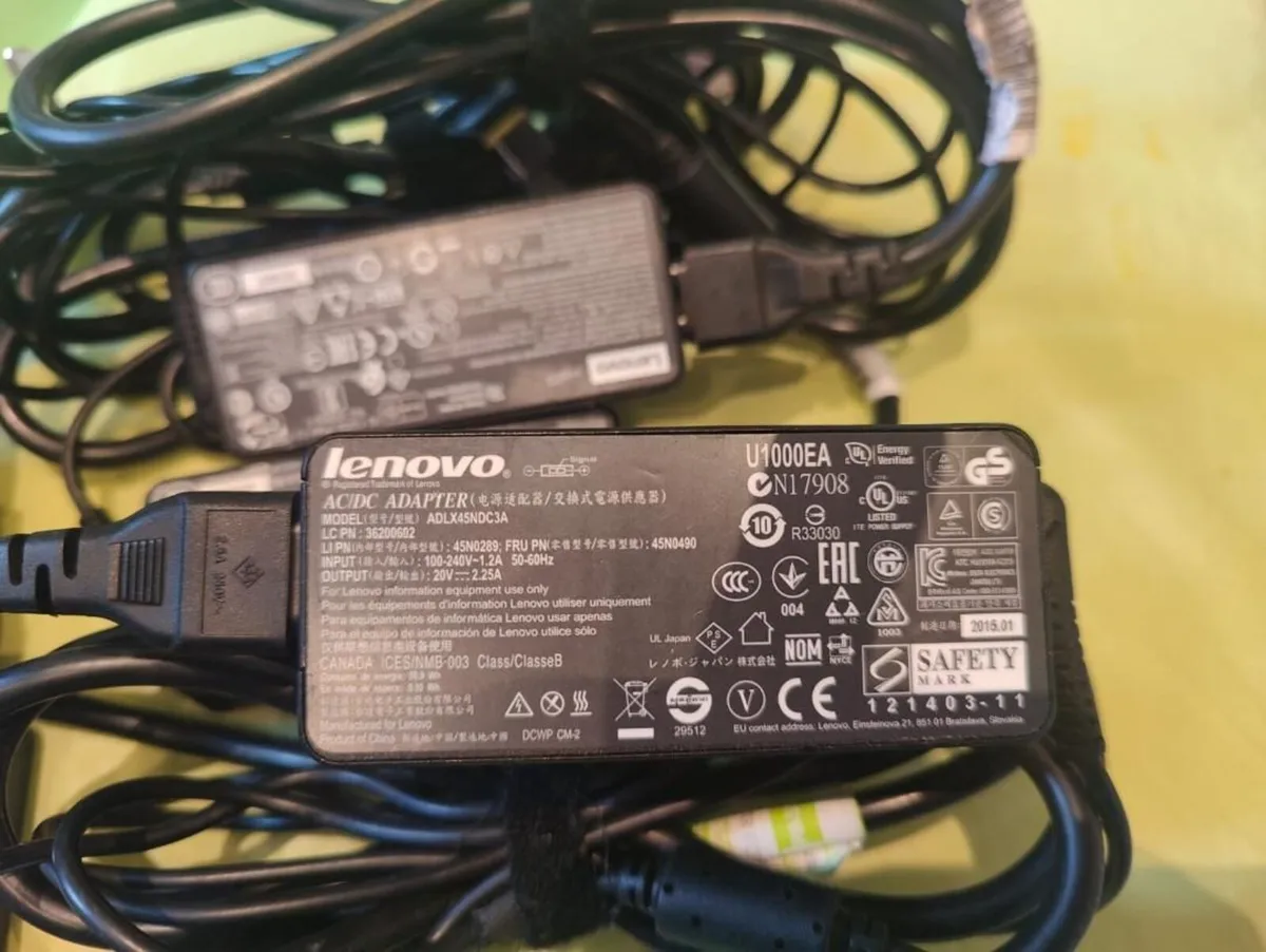 Cheap Original Lenovo Charger 65W & 45W Yellow - Image 2