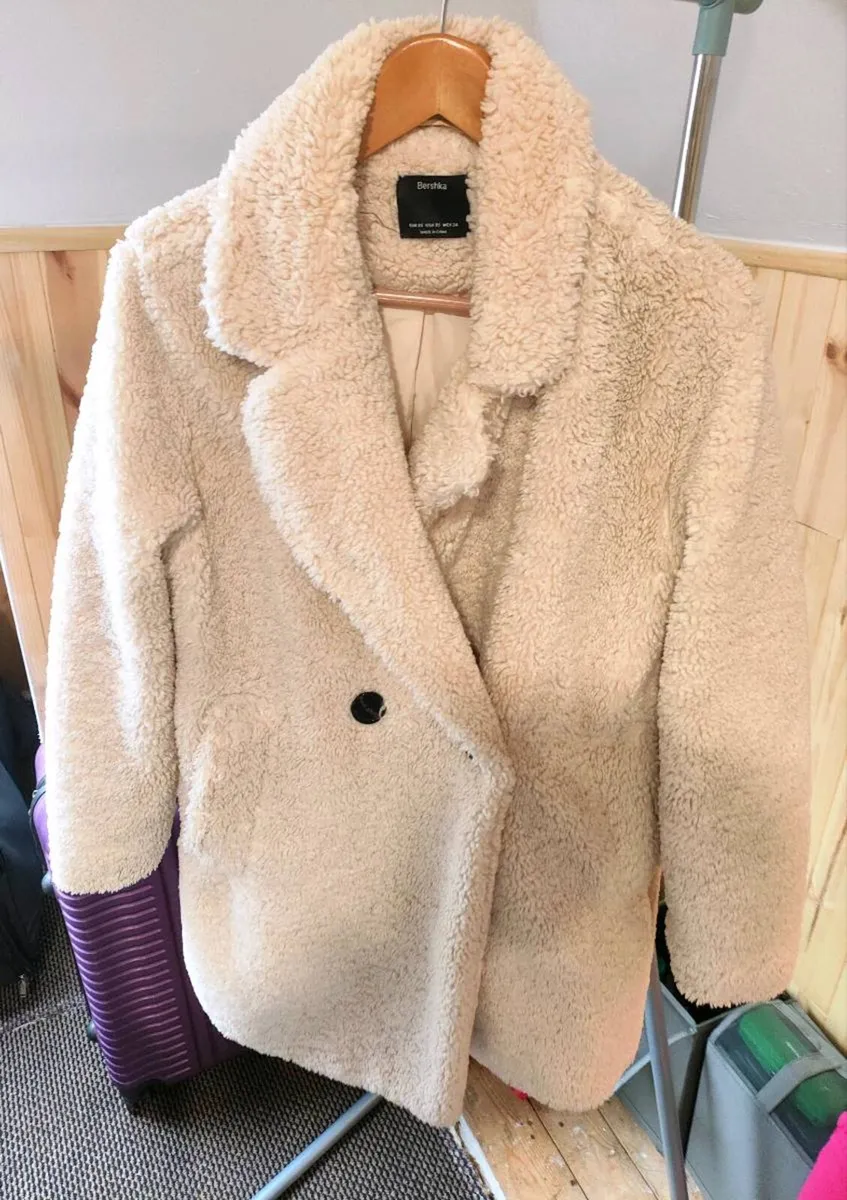 Bershka Sherpa Coat – Size XS - Image 4
