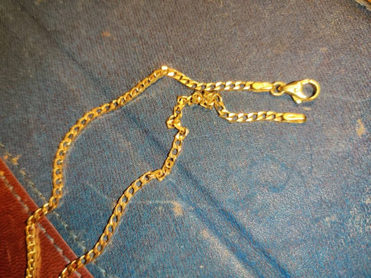 CUBAN STYLE LINKS, 9CT Gold 6.12g 20"Long Chain ! - Image 4