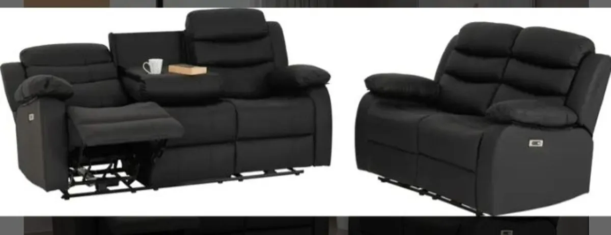 Roma 3+2 Electric Recliner Suite / 2 Colours - Image 2
