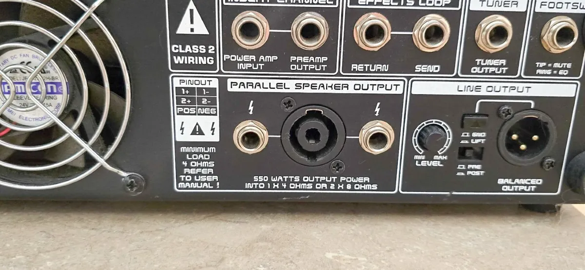 Bugera BVP5500 Classic Bass Amplifier Head (550 Wa - Image 3