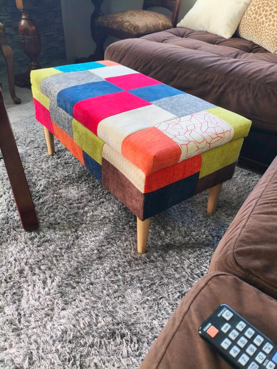 Beautiful New foot stool storage ottoman - Image 1
