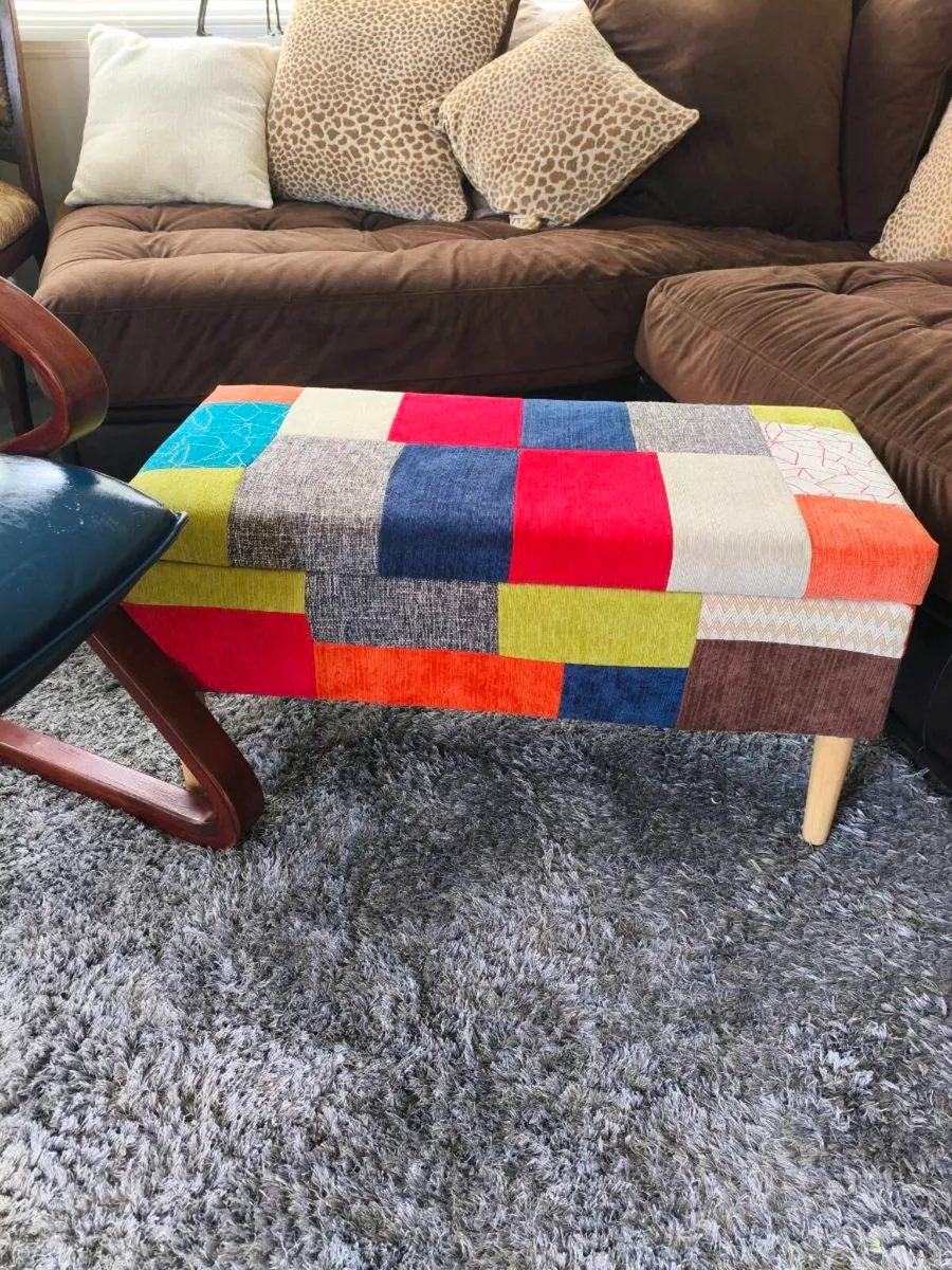 Beautiful New foot stool storage ottoman - Image 2