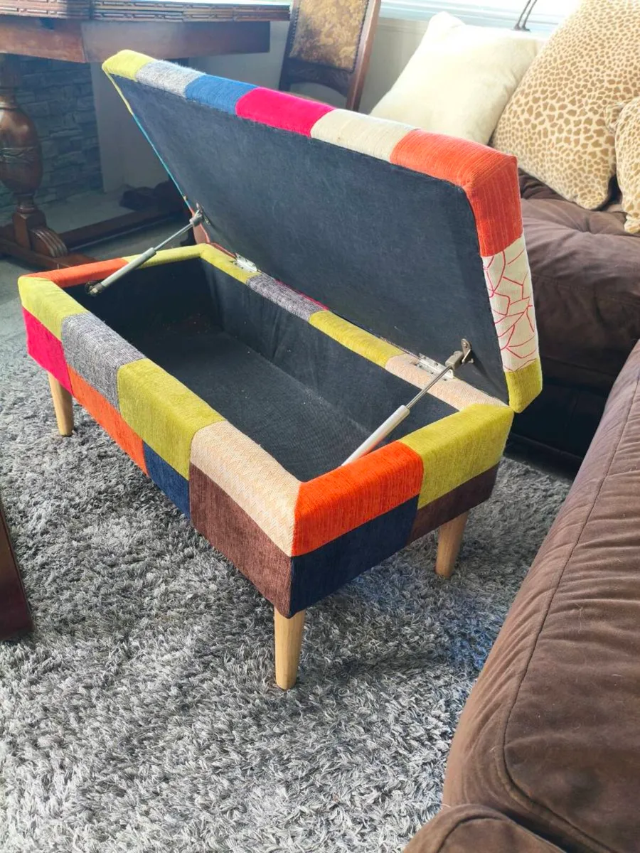 Beautiful New foot stool storage ottoman - Image 3